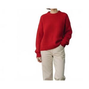 NEW LUCKY BRAND knit sweater in red